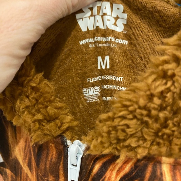 Chewbacca Star Wars Kids Wookie of the Year Hooded Costume Pajama Sleeper - Picture 4 of 6